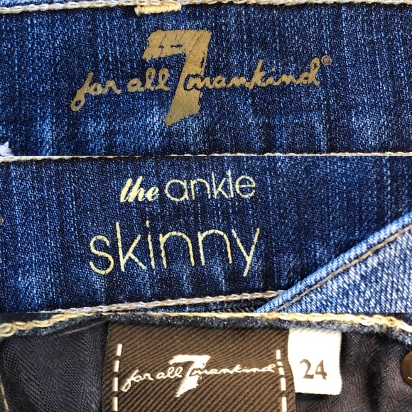 7 For All Mankind The Ankle Skinny Jeans - Picture 8 of 8